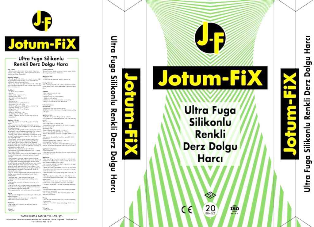 Jotum FİX Ultra Fuga Silikonlu Renkli Derz Dolgu Harcı