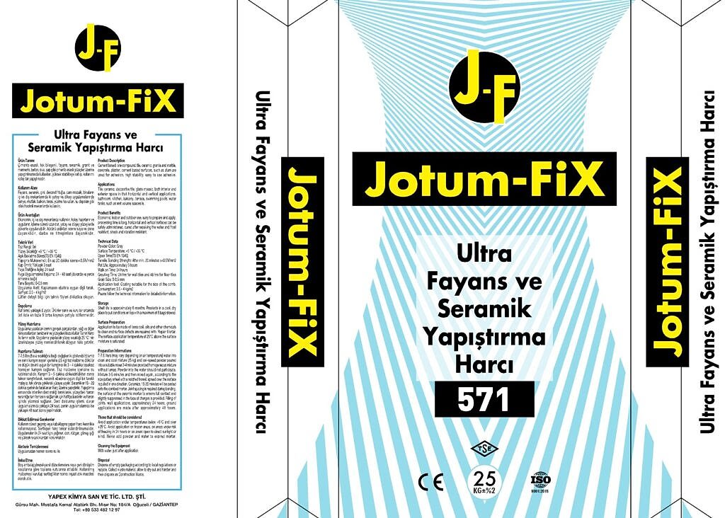Jutom FİX Ulsta Fayans ve Seramik Yapıştırma Harcı